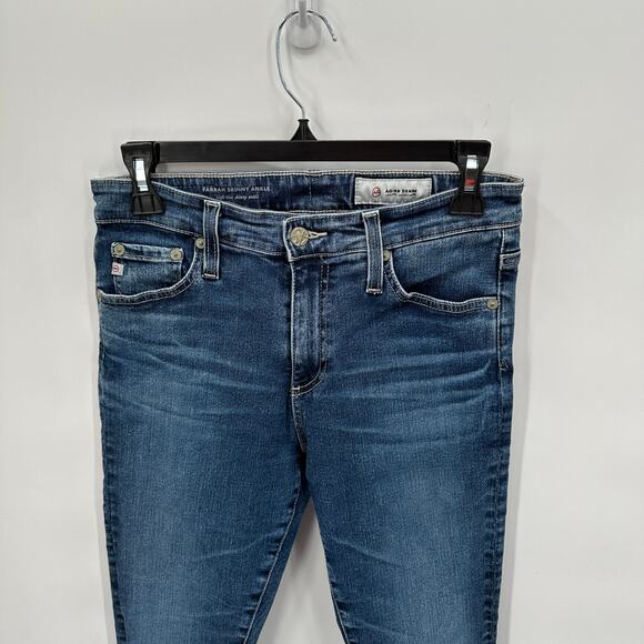 AG DENIM Farrah Skinny Ankle High Rise Skinny Denim Jean in 12 Year Fluid // 27 - Picture 4 of 14